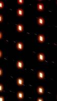 Colorful circles continuously rotating in bending lines, seamless loop. Design. Colored pink circles rotating in parallel stripes. video