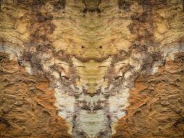 Stone texture wallpaper has a pattern on two equal sides. photo