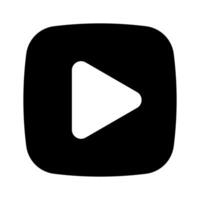 Play button icon illustration vector