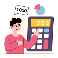 Business and Finance Concept Illustrations vector