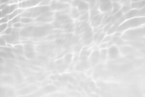 Bluewater waves on the surface ripples blurred. Defocus blurred transparent blue colored clear calm water surface texture with splash and bubbles. Water waves with shining pattern texture background. photo