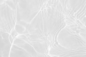 Bluewater waves on the surface ripples blurred. Defocus blurred transparent blue colored clear calm water surface texture with splash and bubbles. Water waves with shining pattern texture background. photo