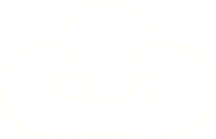 a cloud with a smile face on it png