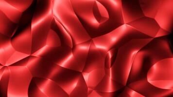 Bright red and pink background. Design. The background divided into pieces like patterns rotates in a circle and is highlighted made in 3d abstraction. video