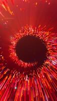 Red and blue background . Motion . Bright animation with white lines that move in different directions and glow with different colors. video