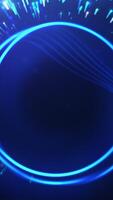 Abstract black hole surrounded by flying stars. Motion. Supermassive black hole in outer space and flying asteroids. video