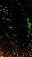 Abstract spinning spherical object with many scales on a black background. Design. Rotating and transforming round shape. video