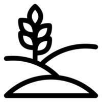plantation line icon isolated on white background vector