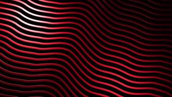 Curving lines of metallic lines on black background. Design. Psychedelic wavy curves of lines. Lines bend in waves in psychedelic illusion video