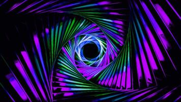 A shimmering square passage changing color. Design. A multi-colored portal made in cartoon animation that quickly changes color. video