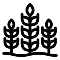 grain line icon isolated on white background vector