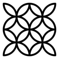 pattern line icon isolated on white background vector