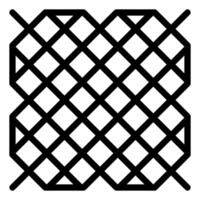 pattern line icon isolated on white background vector