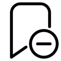 remove line icon isolated on white background vector