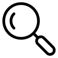 search line icon isolated on white background vector
