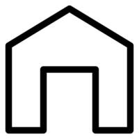 home line icon isolated on white background vector