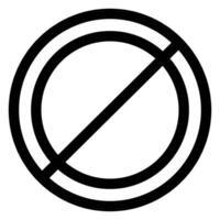 block line icon isolated on white background vector