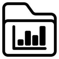 graph line icon illustration isolated on white background vector