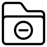 delete line icon illustration isolated on white background vector