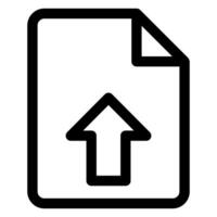 upload line icon illustration isolated on white background vector