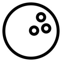 bowling line icon illustration isolated on white background vector