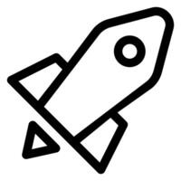 launch line icon illustration isolated on white background vector