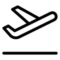 take off line icon illustration isolated on white background vector