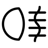 fog line icon illustration isolated on white background vector