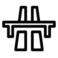 highway line icon illustration isolated on white background vector