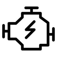 engine line icon illustration isolated on white background vector