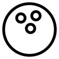 bowling line icon illustration isolated on white background vector