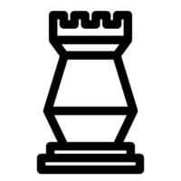 chess line icon illustration isolated on white background vector