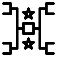 tournament line icon illustration isolated on white background vector