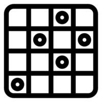 checkerboard line icon illustration isolated on white background vector