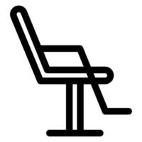 barber chair line icon illustration isolated on white background vector