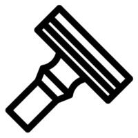 razor line icon illustration isolated on white background vector