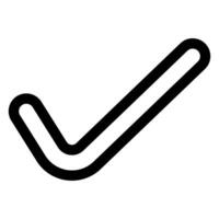 accept line icon illustration isolated on white background vector