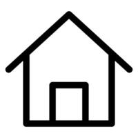 home line icon illustration isolated on white background vector
