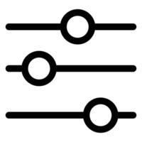 configuration line icon illustration isolated on white background vector