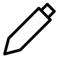 pencil line icon illustration isolated on white background vector