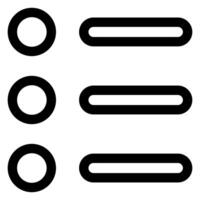 list line icon illustration isolated on white background vector