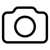 camera line icon illustration isolated on white background vector