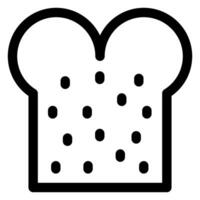 bread line icon illustration isolated on white background vector