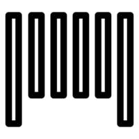 bar code line icon illustration isolated on white background vector