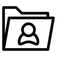 user line icon illustration isolated on white background vector