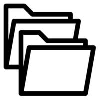 duplicate line icon illustration isolated on white background vector