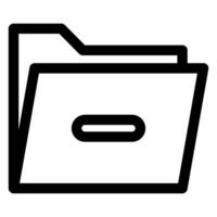 delete line icon illustration isolated on white background vector
