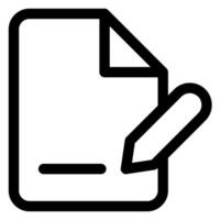 edit line icon illustration isolated on white background vector