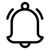 alarm line icon illustration isolated on white background vector