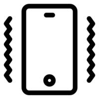 mobile line icon illustration isolated on white background vector